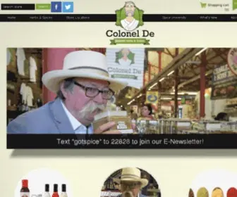 Colonelde.com(Col De Gourmet Herbs & Spices) Screenshot