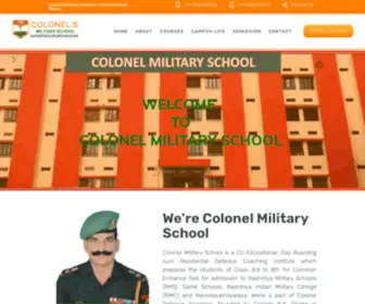 Colonelmilitaryschool.in(WordPress) Screenshot