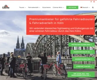 Colonia-Aktiv.de(Fahrradverleih und geführte Fahrradtouren in Köln) Screenshot