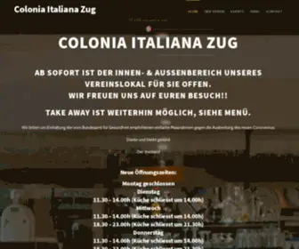 Colonia.ch(Colonia Italiana Zug) Screenshot