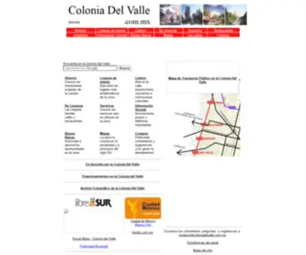 Coloniadelvalle.com.mx(Colonia Del Valle .com.mx) Screenshot