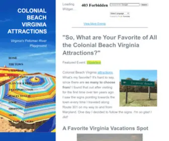 Colonial-Beach-Virginia-Attractions.com(Colonial Beach Virginia Attractions) Screenshot