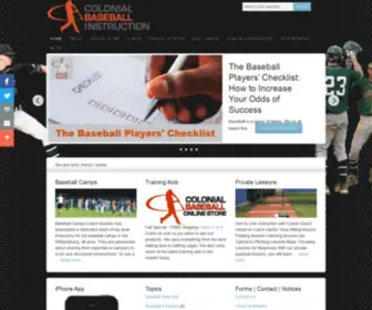 Colonialbaseballinstruction.com(Colonial Baseball Instruction) Screenshot