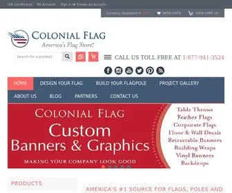 Colonialflag.com(Colonial Flag) Screenshot
