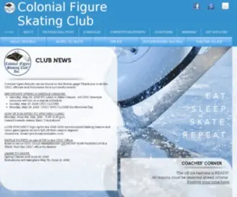 Colonialfsc.com(Colonial Figure Skating Club) Screenshot