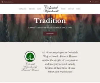 Colonialfuneral.com(Colonial-Wojciechowski Funeral Homes) Screenshot