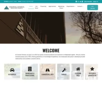 Colonialgeneral.com(Colonial General Insurance Agency) Screenshot