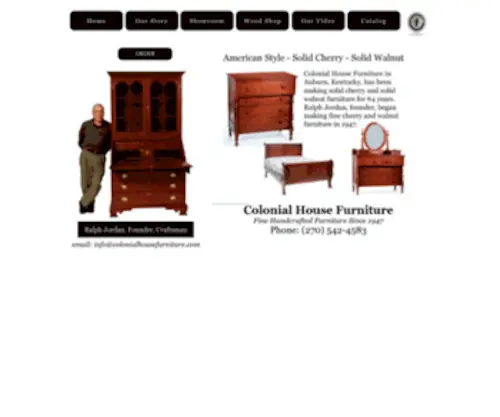 Colonialhousefurniture.com(Cherry Furniture By Colonial House Furniture) Screenshot
