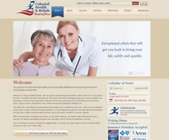 Colonialhr.com(Colonial Health & Rehab) Screenshot