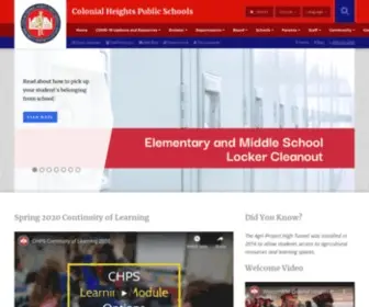Colonialhts.net(Official Website of Colonial Heights Public Schools. Where Quality Education) Screenshot