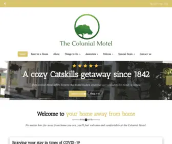 Colonialmotel.biz(A cozy Catskills destination since 1842) Screenshot