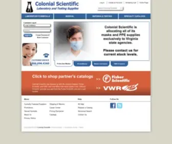 Colonialscientific.com(Colonial Scientific) Screenshot