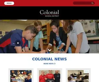 Colonialsd.org(Colonial School District) Screenshot
