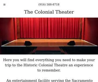 Colonialtheatre.biz(Colonial Theatre) Screenshot