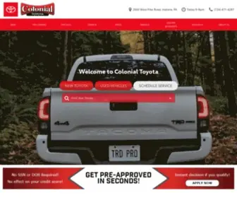 Colonialtoyotapa.com Screenshot