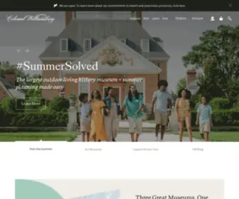 Colonialwilliamsburg.org(Colonial williamsburg) Screenshot