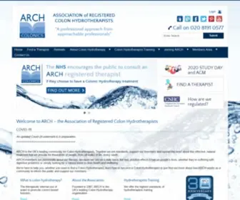Colonic-Association.org(Association of Registered Colon Hydrotherapists UK) Screenshot