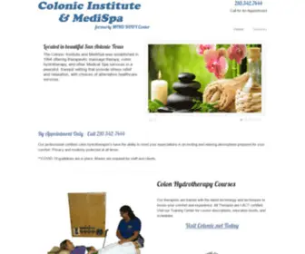 Colonicinstitute.com(Formerly MIND BODY Center) Screenshot