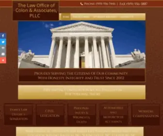 Colonlaw1.com(The Law Office of Colon & Associates) Screenshot