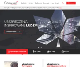 Colonnade.pl(Ubezpieczenia korporacyjne i dla klientów indywidualnych) Screenshot