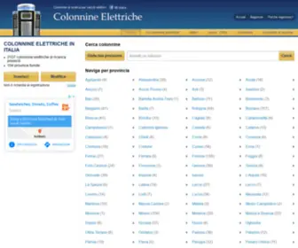 Colonnineelettriche.it(Colonnine elettriche di ricarica per veicoli elettrici in Italia) Screenshot