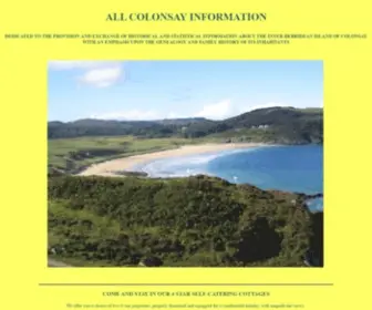 Colonsay.info(ALL COLONSAY INFORMATION) Screenshot