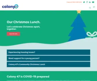 Colony47.com.au(Colony 47) Screenshot