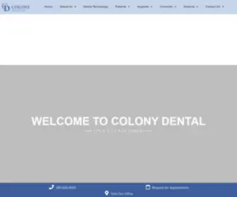 Colonydental.com(Dentist in Sugar Land) Screenshot