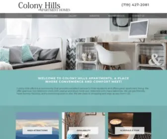 Colonyhillsapts.com(Apartments for Rent in Colorado Springs) Screenshot