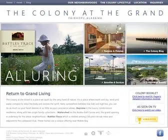 Colonyliving.com(Luxury Homes in Alabama) Screenshot