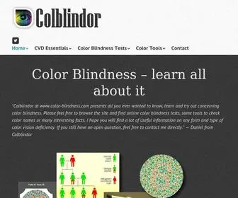 Color-Blindness.com(All about Color Blindness) Screenshot