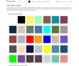 Color-Hex.org(Hex Color Codes) Screenshot