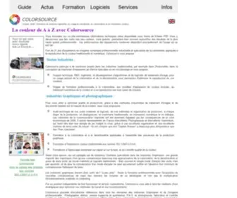 Color-Source.net(Colorsource Color Management web site) Screenshot