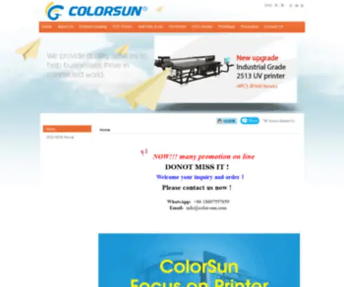 Color-Sun.com(UV printer) Screenshot