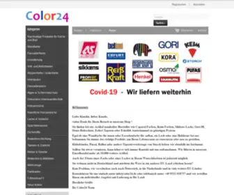 Color24.de(Farben Lacke Onlineshop online kaufen bestellen) Screenshot