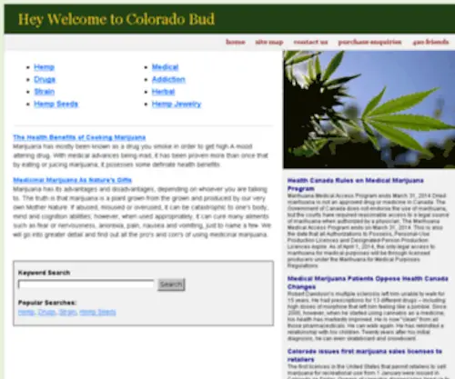 Colorado-Bud.com(Hey Welcome to Colorado Bud) Screenshot