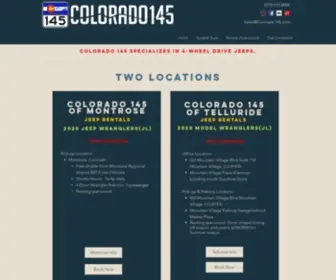 Colorado145.com(Jeep Rentals) Screenshot