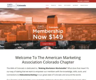 Coloradoama.com(American Marketing Association Colorado Branch) Screenshot