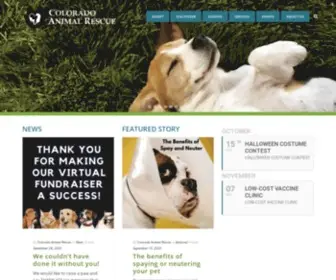 Coloradoanimalrescue.org(Colorado Animal Rescue) Screenshot