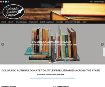 Coloradoauthors.org(Colorado Authors' League) Screenshot