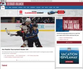 Coloradoavalanche.com(Official Colorado Avalanche Website) Screenshot