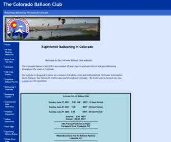 Coloradoballoonclub.net(The Colorado Balloon Club) Screenshot