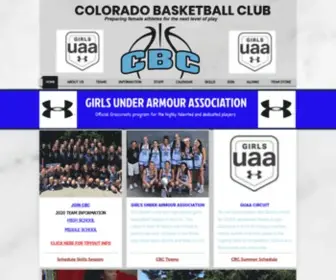 Coloradobasketballclub.com(CBC) Screenshot