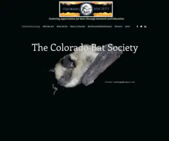 Coloradobatsociety.org(Colorado Bat Society) Screenshot