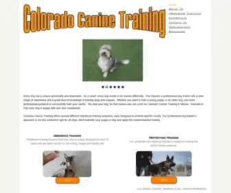 Coloradocaninetraining.com(Colorado's Best Dog Trainer) Screenshot