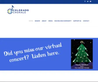Coloradochorale.org(The Colorado Chorale) Screenshot
