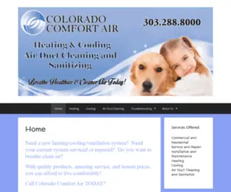 Coloradocomfortair.com(Colorado Comfort Air) Screenshot