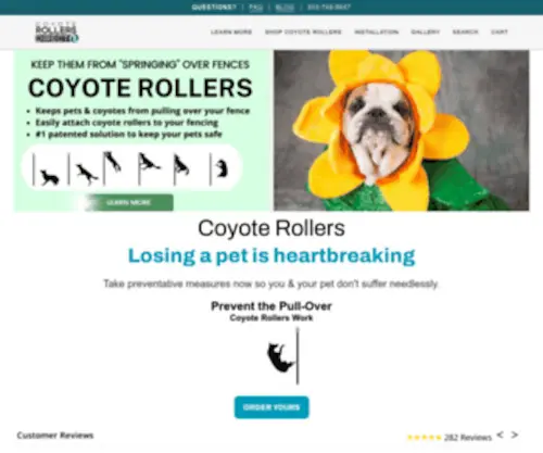 Coloradocoyoterollers.com(Coyote Rollers Direct) Screenshot