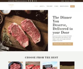 Coloradocraftbeef.com(Colorado Craft Beef delivers beef boxes including) Screenshot
