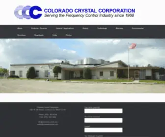 Coloradocrystal.com(Colorado Crystal Corp) Screenshot